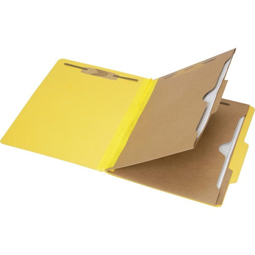 Pocket Classification File Folder - Letter - Yellow - GreatFallsPaper